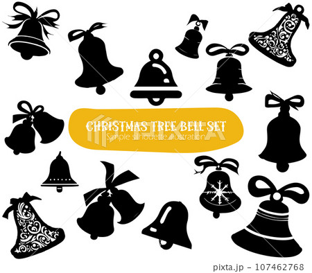 christmas bells silhouette