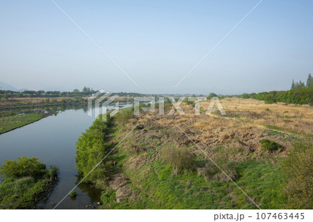 Bicycle path along Yeongsangang River Bicycle path along Yeongsangang River 107463445