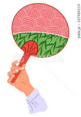 Chenese and Japanese hand fan. Vector illustration. A Japanese fan, dance of colors and designs A beauty geishfan, harmony of grace and art A Chinese fan, testament to depth of ancient culture Chenese and Japanese hand fan. Vector illustration. A Japanese fan, dance of colors and designs A beauty geishfan, harmony of grace and art A Chinese fan, testament to depth of ancient culture 107464214