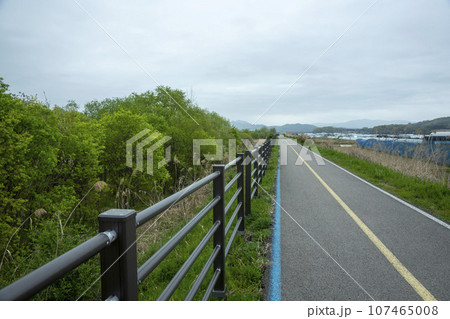 Bicycle path along Yeongsangang River 107465008