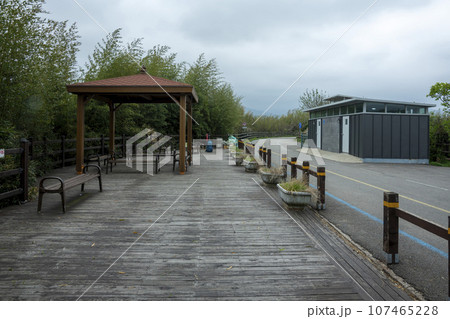 Bicycle path along Yeongsangang River 107465228