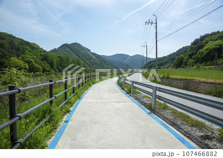 Bicycle path along the Seomjingang River Bicycle path along the Seomjingang River 107466882