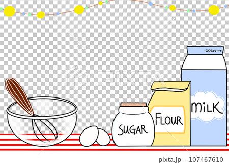 糖果製作圖像框架明信片 糖果製作圖像框架明信片 107467610