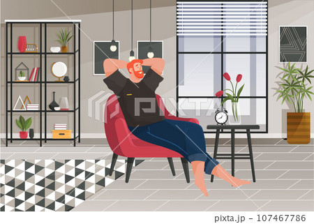 Home office interior. Vector illustration. Freelancer working from home place, convenient workplace Home office workplace Self employed concept Minimalist work space Remote working from home Home office interior. Vector illustration. Freelancer working from home place, convenient workplace Home office workplace Self employed concept Minimalist work space Remote working from home 107467786