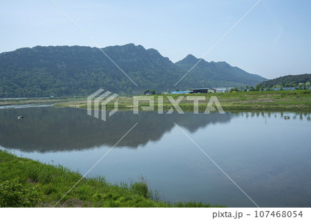Bicycle path along the Seomjingang River Bicycle path along the Seomjingang River 107468054