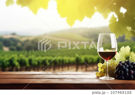 A red of white wine on a wooden barrel. A red of white wine on a wooden barrel. 107468188