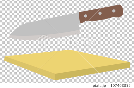 菜刀和砧板的插圖 107468853