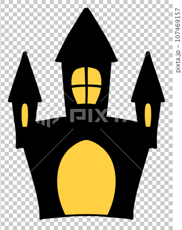 Halloween castle illustration material Halloween castle illustration material 107469157