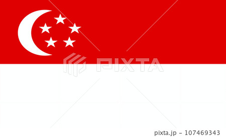 Singapore National Flag. National Singapore flag. Flag of Singapore Vector graphics Singapore National Flag. National Singapore flag. Flag of Singapore Vector graphics 107469343