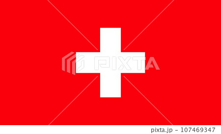 Switzerland National Flag. National Switzerland flag. Flag of Switzerland. Swiss Flag Vector  107469347