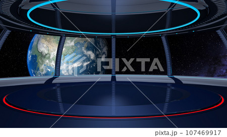 動画配信　背景　BG SNS スペースルーム　地球 107469917
