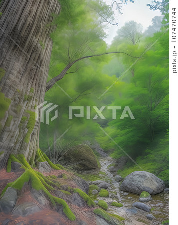 神秘的な森 107470744