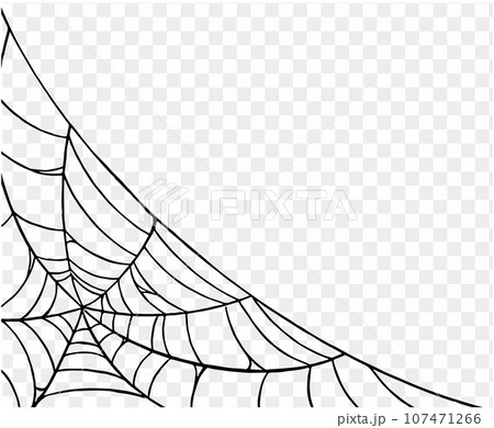 Spooky Halloween party background with spiderwebs. Use it for posters, brochures, or online ads. It's a transparent PNG with space for your text. vector Spooky Halloween party background with spiderwebs. Use it for posters, brochures, or online ads. It's a transparent PNG with space for your text. vector 107471266