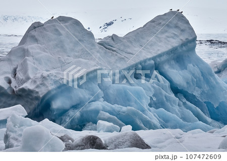 Glacial lake in Iceland 107472609