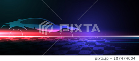 Racing speed background, vector illustration abstraction in car track Racing speed background, vector illustration abstraction in car track 107474004