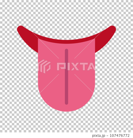 あっかんべー・舌を出す・ベロ あっかんべー・舌を出す・ベロ 107476772