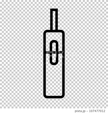 シンプルな電子タバコや加熱式タバコ。ベクター。 シンプルな電子タバコや加熱式タバコ。ベクター。 107477012