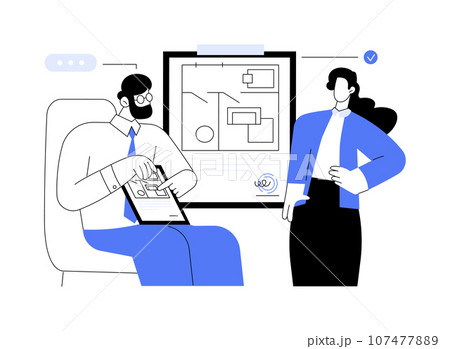 Get planning permission abstract concept vector illustration. Get planning permission abstract concept vector illustration. 107477889