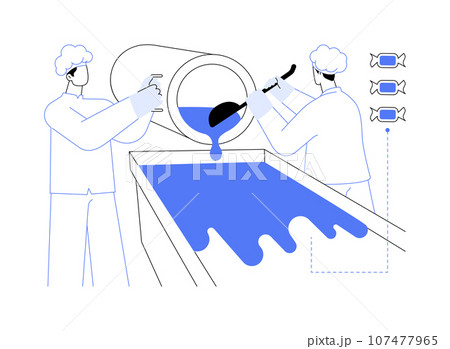 Candy cooling table abstract concept vector illustration. Candy cooling table abstract concept vector illustration. 107477965