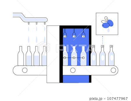 Olive oil packaging abstract concept vector illustration. 107477967