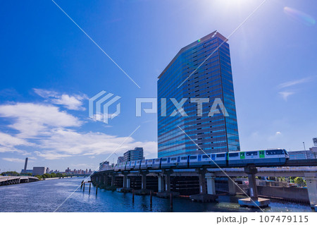 （東京都）天王洲アイル・モノレールと京浜運河 107479115