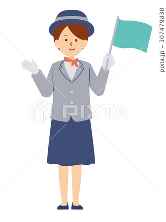 バスガイドのイラスト 107479830