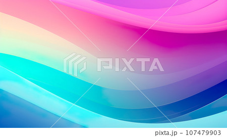 オーロラのようなグラデーションの背景「AI生成画像」 オーロラのようなグラデーションの背景「AI生成画像」 107479903