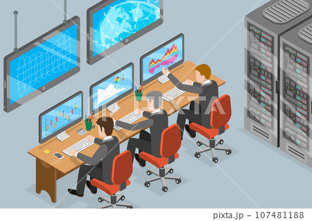 3D Isometric Flat Vector Conceptual Illustration of Space Flight Command 3D Isometric Flat Vector Conceptual Illustration of Space Flight Command 107481188