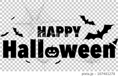 Halloween title vector illustration Halloween title vector illustration 107481278