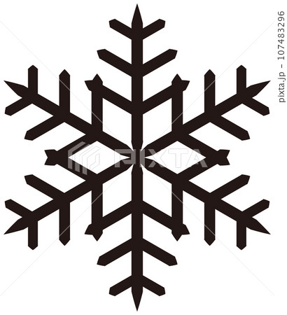 雪の結晶のベクターイラスト 107483296