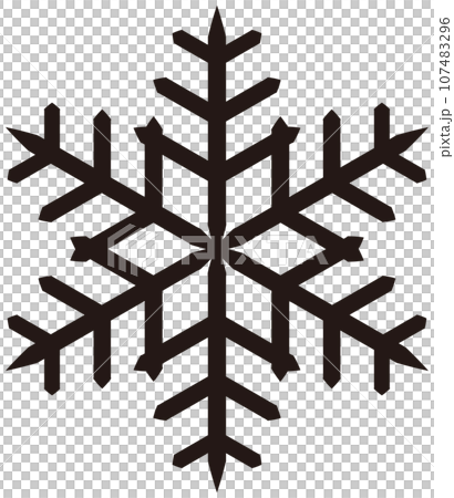 雪の結晶のベクターイラスト 107483296