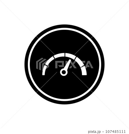 speedometer icon vector 107485111