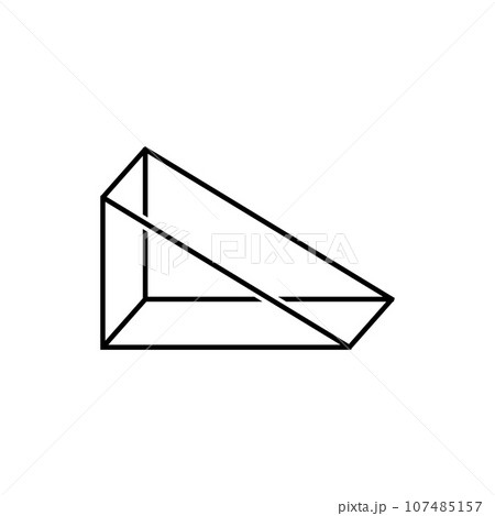 triangle 3d icon vector triangle 3d icon vector 107485157