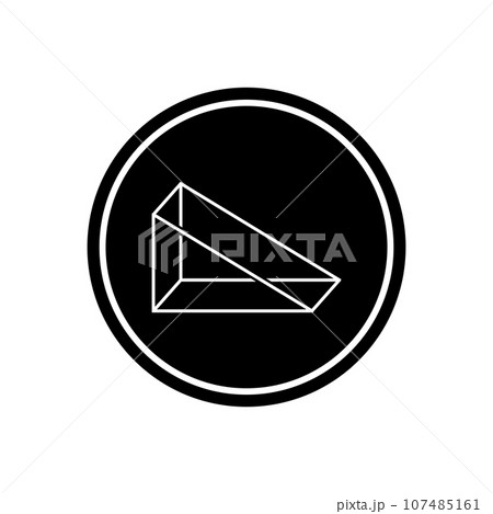 triangle 3d icon vector triangle 3d icon vector 107485161