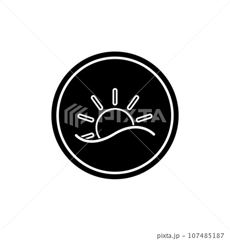 sunrise icon vector sunrise icon vector 107485187