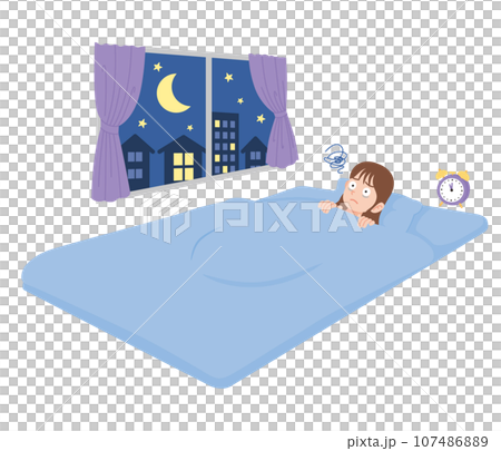 睡不著的年輕女人，蒲團 107486889