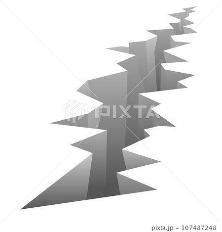 Cracks, splits and holes in ground 107487248