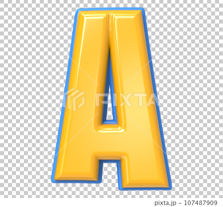 Font yellow number 3d render Font yellow number 3d render 107487909