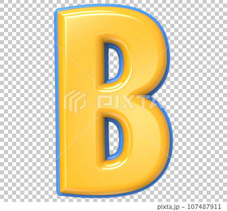 Font yellow number 3d render Font yellow number 3d render 107487911