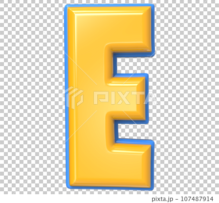 Font yellow number 3d render Font yellow number 3d render 107487914