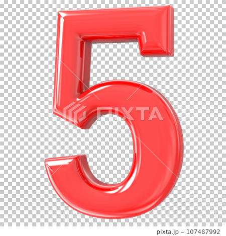 Font yellow number 3d render Font yellow number 3d render 107487992