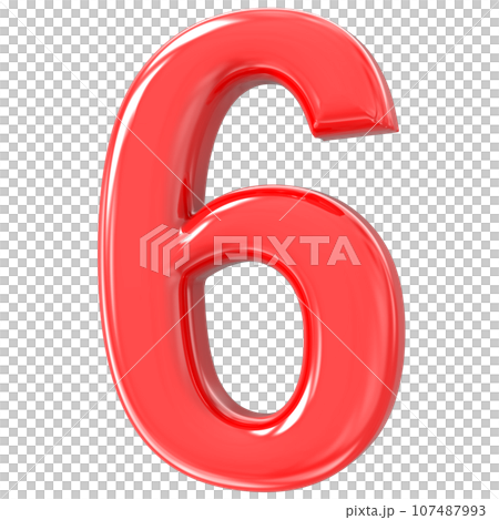 Font yellow number 3d render Font yellow number 3d render 107487993