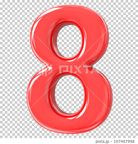 Font yellow number 3d render Font yellow number 3d render 107487998
