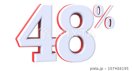 Font With Number White 3D Render Font With Number White 3D Render 107488195