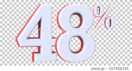 Font With Number White 3D Render Font With Number White 3D Render 107488195