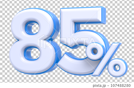 Font With Number 3D Render 107488280