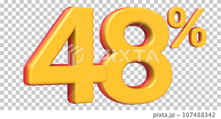 Font With Number 3D Render 107488342