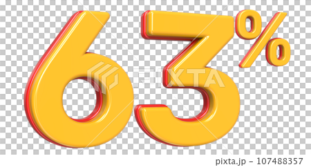 Font With Number 3D Render 107488357