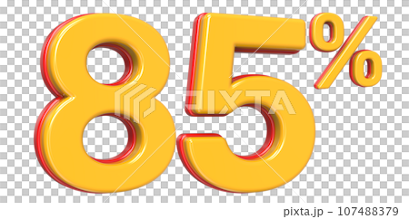 Font With Number 3D Render 107488379