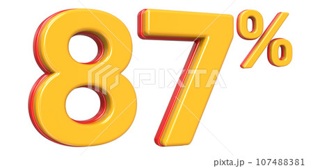 Font With Number 3D Render Font With Number 3D Render 107488381